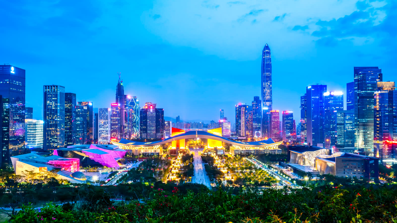 Shenzhen skyline at night