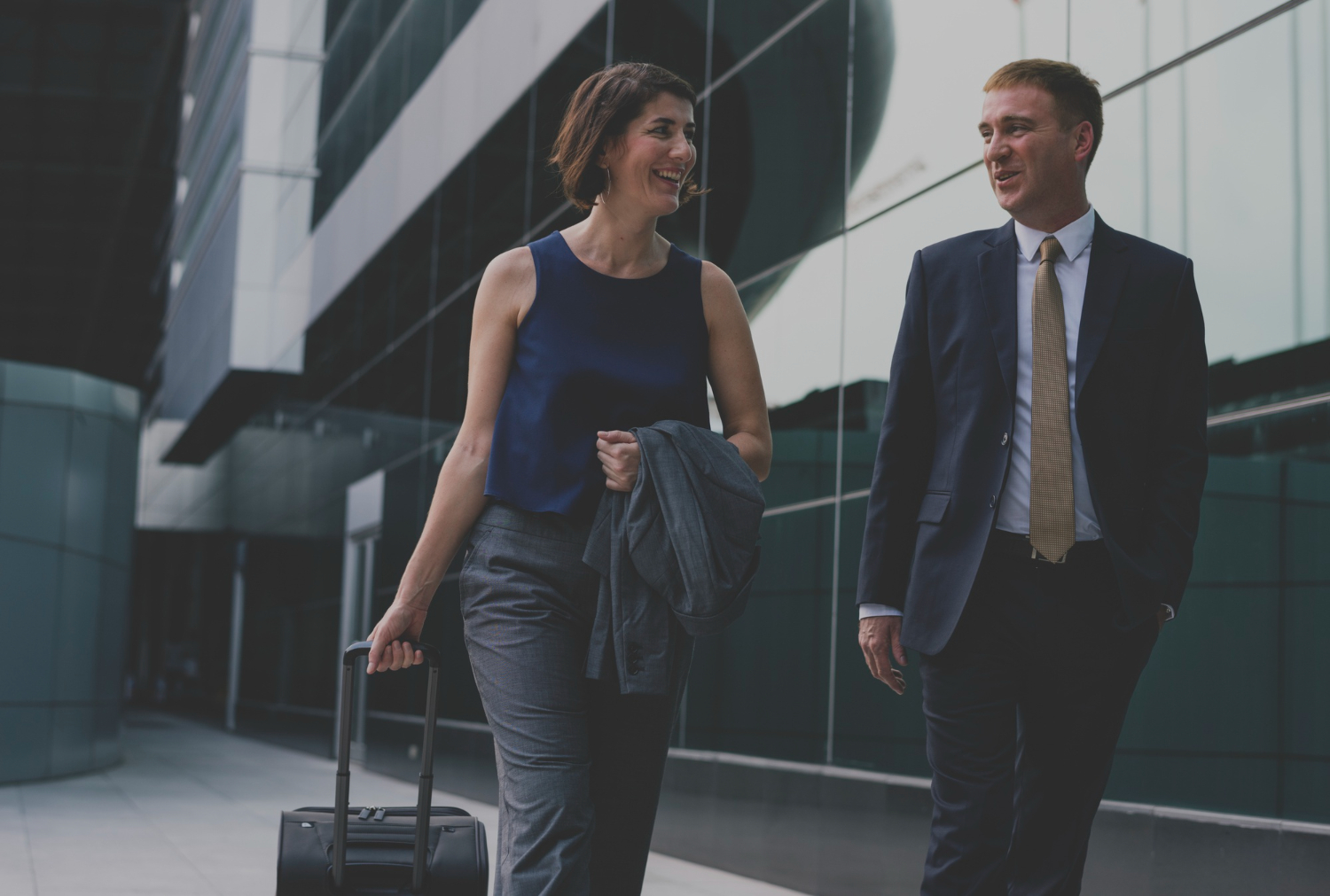 A leadership team travelling